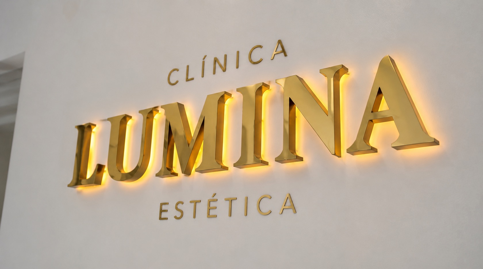 Letras corpóreas Clínica Lumina Estética Barcelona